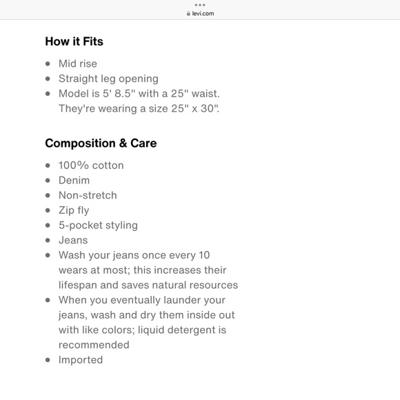 LEVIS Mid Rise Low Pro Jeans - Picture 4 of 10